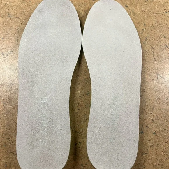 Rothys The High Top Hudson Cream White Womens White Blue Size 7.5 High Top Shoes - Picture 8 of 11